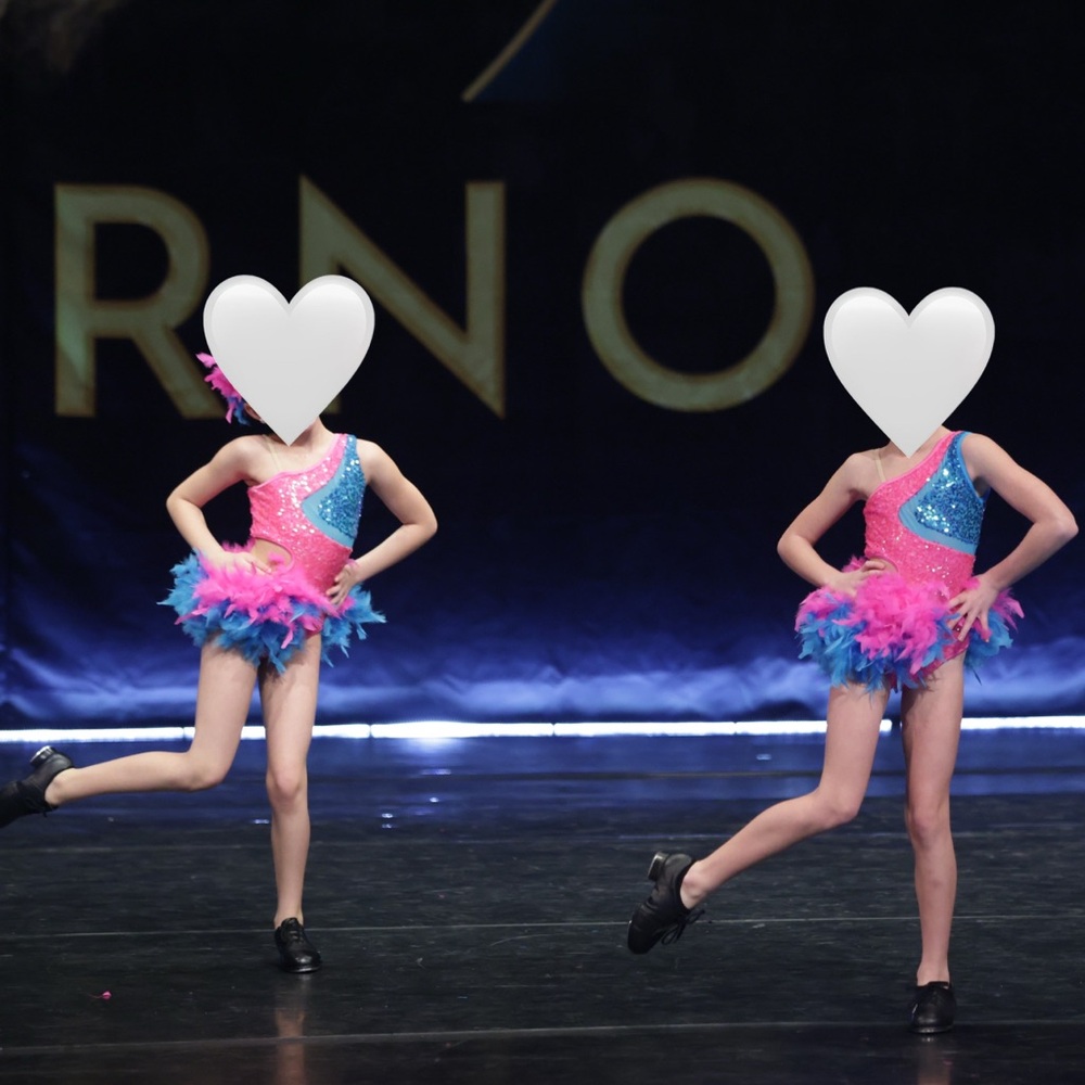 Pink and Blue Dance Costume